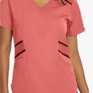 greys anatomy scrub top medium inpact black as shown in photo